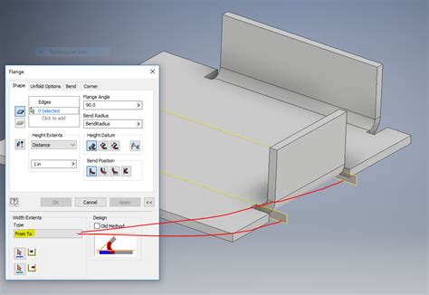 inventor sheet metal flange|autodesk sheet metal flanges.